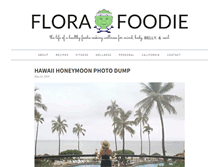 Tablet Screenshot of florafoodie.com